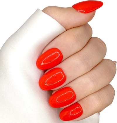 SD Press on Nails - B-59 - Plaknagels - Nagelset 20 Nagels - Rood - Gellak - Nagellak - Kort Ronde Nageltips - Nepnagels met Lijm - Kunstnagels - Nail Art - Handmade - Valse nagels - Nagelvijl - Accessoires - Korte Nagels