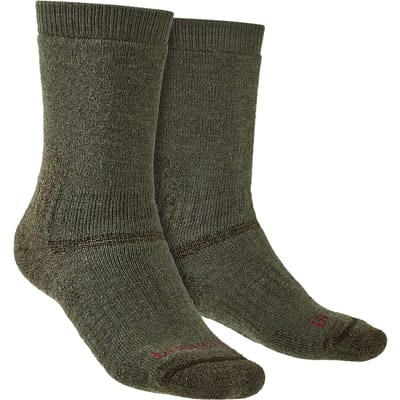 Bridgedale - Heren Outdoor Merino Wol Kniehoge Sokken - Olijf