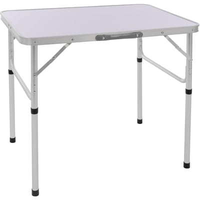 Campingtafel opvouwbaar 75x55x68 cm zilver/wit aluminium ML-Design