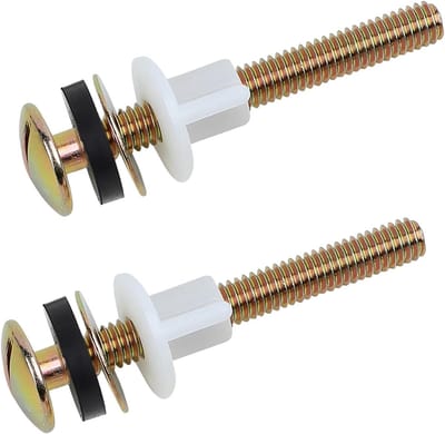 Set van 2 Universele Toiletbril Accessoires met Bevestigingsschroeven en Plastic Moeren voor Eenvoudige Montage