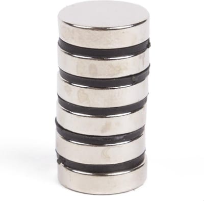 Benson Supersterke magneet - Ø 12 x 3 mm - 6 stuks - Veel houdkracht