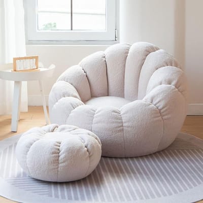 Stoelovertrek voor knuffeldieren, ultrazachte teddystof armstoel (geen vulling, alleen hoes), comfortabele vrijetijdszetel voor slaapkamer, woonkamer, appartement