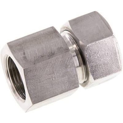G 3/4'' x 22L RVS Rechte Knelfitting 160 Bar DIN 2353 - FL2S-FO-ST-034G-22-L