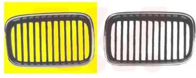 VanWezel 0640512 - Grille calandre droite pour Bmw 3 e36 de 1990 à 1998