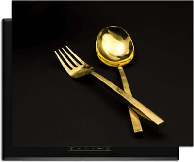 KitchenArt - Dining Deluxe - Inductie Beschermer - 76x51.5 cm - Kookplaat Beschermer - Luxe Afdekplaat Inductieplaat - Anti-slip & Oprolbaar - Beschermmat Inductiekookplaat