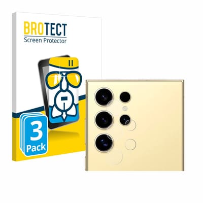 Screenprotector 3 Stuks voor Samsung Galaxy S24 Ultra (ALLEEN Camera Lens) Beschermglas transparant