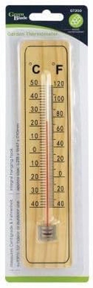 Houten Tuin Thermometer 22 cm Analoge Weerbestendige Buiten Temperatuurmeter