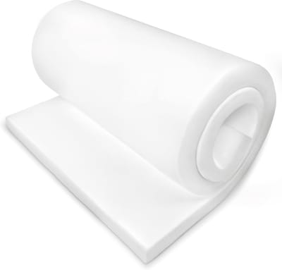 Meterschuim Hoge Dichtheid - Polyurethaanschuim Bekleding - Meubels Vernieuwen - Ademend Vochtbestendig - 200 x 100 cm - Wit