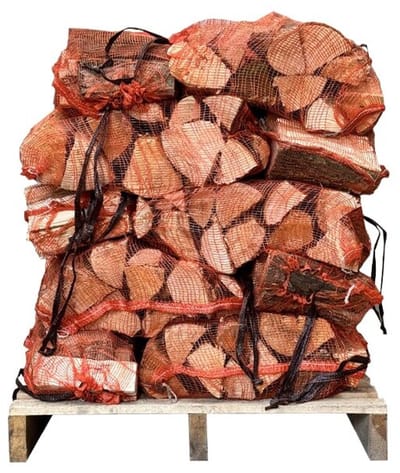 123natuurproducten.nl - 15 netzakken - ovengedroogd haardhout mix á 20 liter