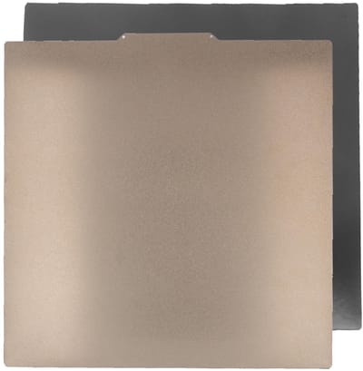 JHUBERS- PEI-blad Dubbelzijdig Getextureerd - Bouwplaat 450x450 mm - Magnetische Rubberplaat - Verenstaal - 3D-printeraccessoires - Schokbestendig