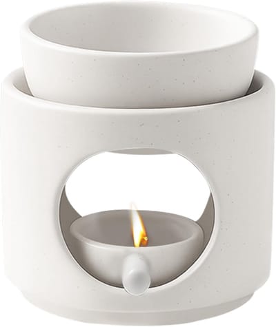 Ynkkvre - Geurlamp - aromalamp voor etherische oliën - theelicht diffuser - keramiek - afneembare schaal - geschikt voor yoga, slaapkamer en ontspanning