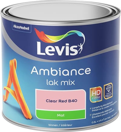 Levis - Ambiance Lak Mat Mix - Clear Red B40 - Mengverf - 0,5 L