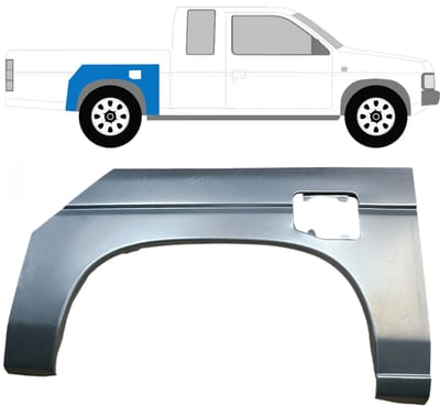 Reparatiepaneel achterspatbord voor Nissan Pickup D21 1987-1997 / Rechts