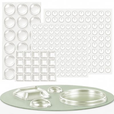 bufferset, zelfklevende elastische buffer, deurbuffer, transparante aanslagdemper, rubberen buffer, beschermende buffer, geluidsdemping, voor deuren, kasten, toetsenbord