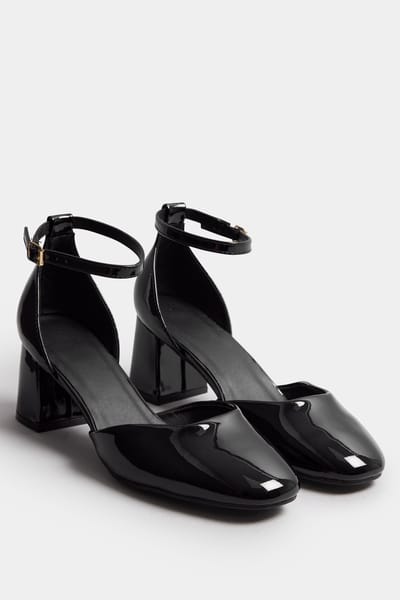 Yours Zwarte Mary Janehakken Met Extra Brede Eeepasvormsize 37EEE