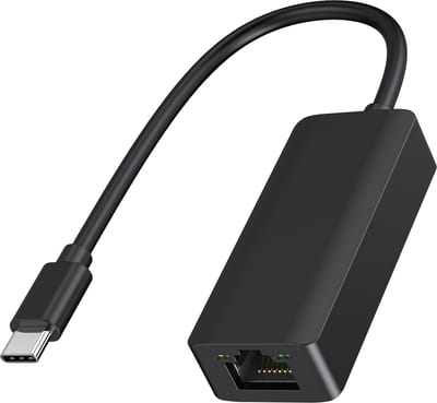 Nuvance Ethernet Adapter - USB C - 1000 Mbps - USB C naar Ethernet - Internet - Netwerk - Lan - Adapter