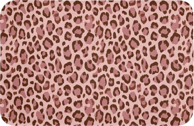 WC mat 60x40 cm - Antislip - Luipaard - Patroon - Roze - Toiletmat - Vloermat - Douchemat - Toilet tapijt - Toiletmatten