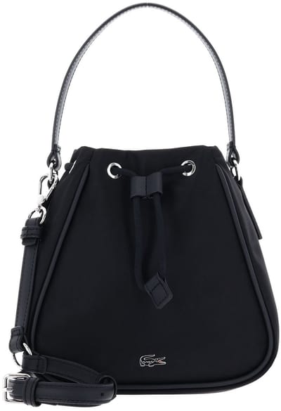 LACOSTE schoudertas handtas Day Bucket Bag Noir zwart
