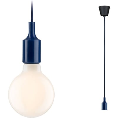 Neordic Hanglamp Ketil E27 max. 60W Nachtblauw, Zwart dimbaar Silicon, Kunststof