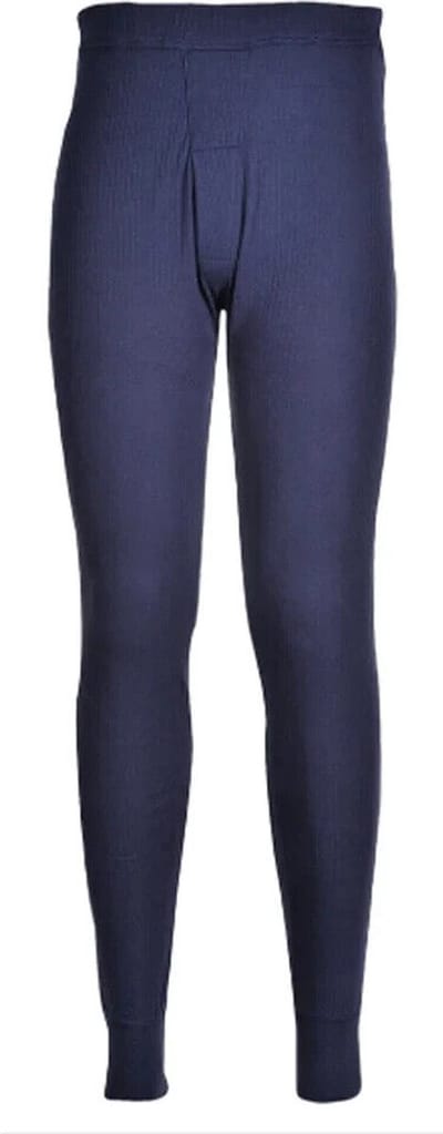 Thermo Legging Heren Navy Blauw Maat M Portwest Baselayers Winter Elasticated Waist thermo ondergoed Heat Booster