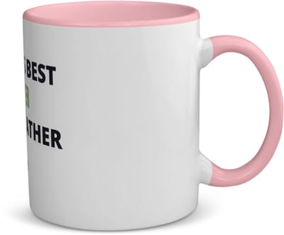 Akyol - worlds best farther koffiemok - theemok - roze - Papa - cadeau papa - cadeau - verjaardag papa - vaderdag - beste papa - 350 ML inhoud