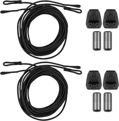 Famanu – Elastische schoenveters met snelsluiting, ronde uitvoering voor sport- en outdoorschoenen
