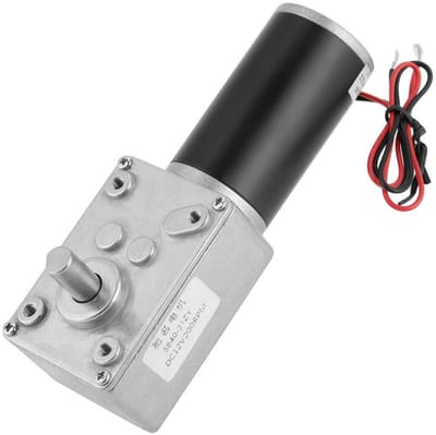 12V DC Wormwielaandrijving Motor met Zelfremmende Functie, 200 RPM