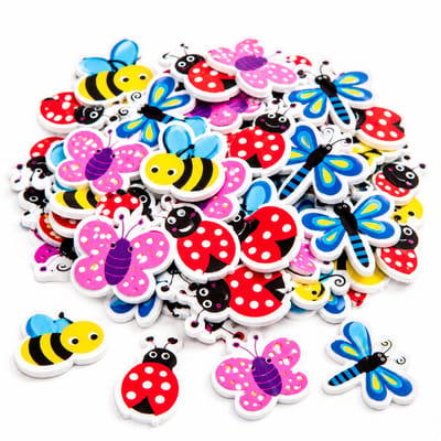 Foam Stickers Insectenvriendjes – 75 Stuks - Knutselen Kinderen