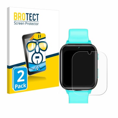 BROTECT - Screenprotector voor Clleylise Kids Smartwatch 1.7" - Folie Beschermfolie transparant 2 Stuks