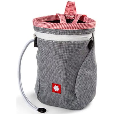 Ocun Dusty Eco Magnesiazak met riem - Grijs/Rood