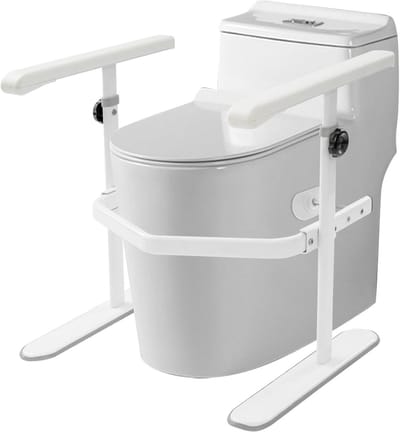 Opstahulp Toilet - WC Beugel - Veilig Toiletgebruik - In Hoogte Verstelbaar - Tot 150 kg - Wit