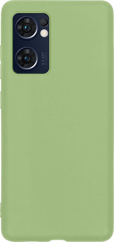 Hoes - Geschikt voor OPPO Find X5 Lite - Sterk & Shockproof - Hoesje Cover - Siliconen Case - Groen