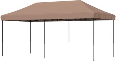 Partytent Opvouwbaar - Feesttent Tuin - Outdoor Evenementen - Snel Opgezet - 580 x 292 cm - Bruin