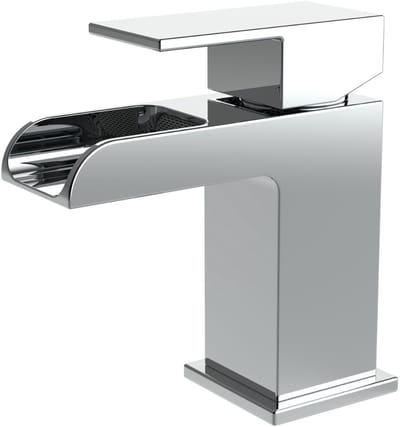 ALONI Square waterval wastafelkraan – Chroom