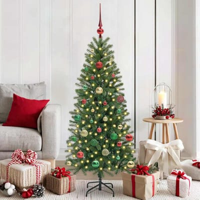 vidaXL - Kunstkerstboom - Groen - 150 - cm - PE - en - PVC