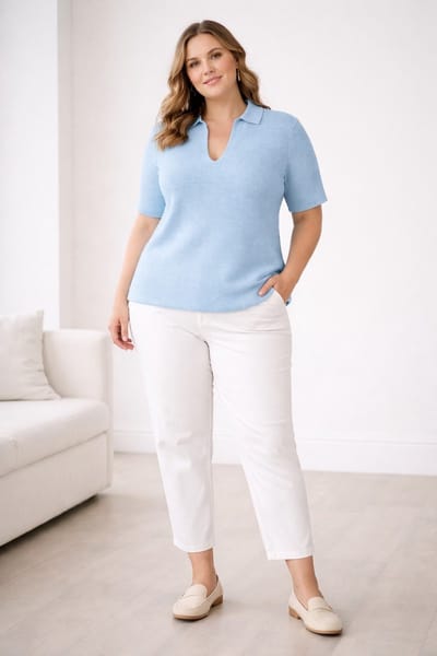 YEST CURVE Lenka - Pale Blue - maat X-0(44)