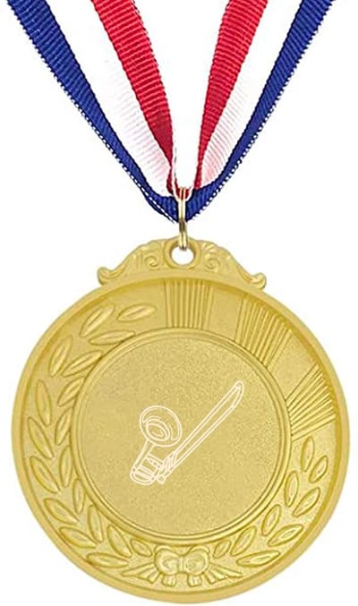 Akyol - trompet medaille goudkleuring - Trompet - beste trompet speler - leuk cadeau voor je vriend om te geven - verjaardag muzikant