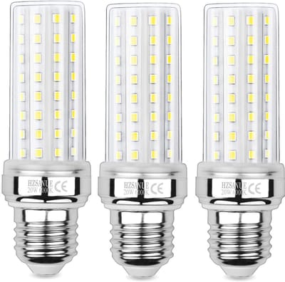 E27 LED Corn Lamp 20W - 150W Equivalent, 6000K Daylight White - Pack of 3