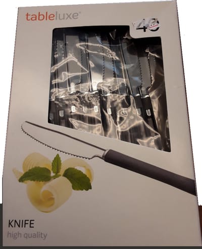 Eureka Caterware Table luxe set messen 40 stuks