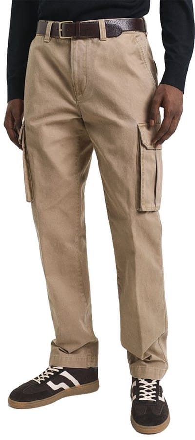 Gant 1505362 Regular Fit Cargobroek Beige 31 / 32 Man