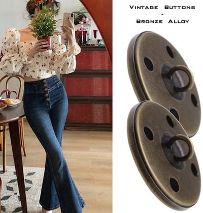Dailygoody - Vintage Antiek Brons Knopen - Decoratieve Naaiknoppen