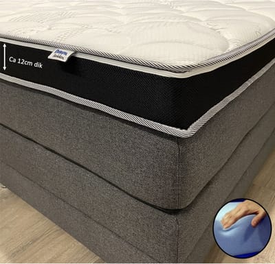 Hilton Hotel Topper - 70x190 - Medium - HR60 Koudschuim - ca. 12 cm dik - Cool & Fresh