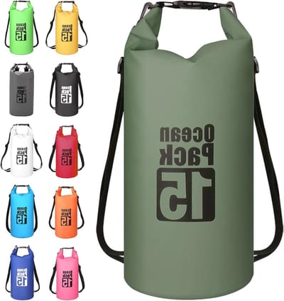Waterdichte Dry Bag voor Buitenactiviteiten - 15L, Ideaal voor Kamperen, Wandelen en Watersport