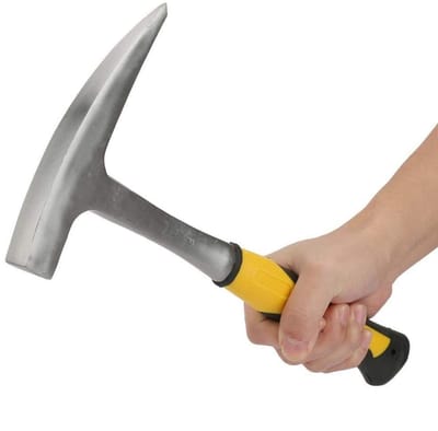 Dailygoods- Duckbill Hamer Professioneel - Geologische Hamer - Steenhouwers/Houtbewerkers - Duurzaam Carbon Staal - Slijtvast - Hoge Hardheid - Steenhamer