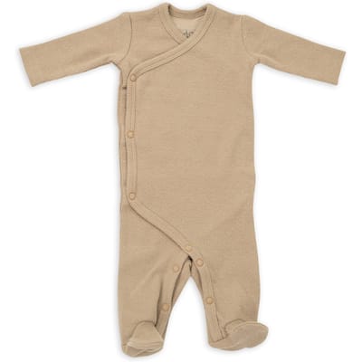 Lodger - Boxpakje beige - met voetjes - 100% katoen - Maat 50 - Overslag boxpak