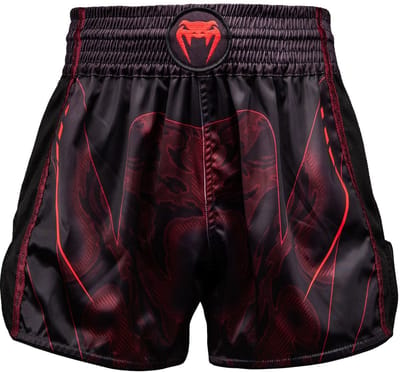 Venum Spectre Muay Thai Shorts Zwart/Rood – Premium Kickboks Shorts - S