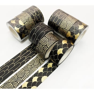 3 stuks Gouden Folie Washi Tape Set Sterren Marmer Patroon Decoratieve Masking Plakband Voor Diy Knutselen Cadeauverpakking Journal Planner
