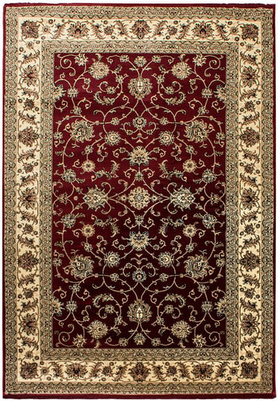 Marrakesh – Klassiek Vloerkleed – Rood/Beige – Laagpolig & Oosters Design
