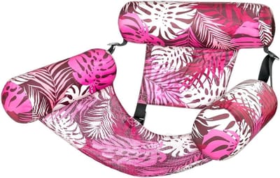 Zwembad Drijver - Water Hangmat - Ontspannen in water - Eenvoudig opblaasbaar - 76x40.5x61 cm - Roze