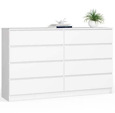 Ladekast K160 met 8 Lades / AKORD Furniture Factory / Wit / 160 x 99 x 40 cm